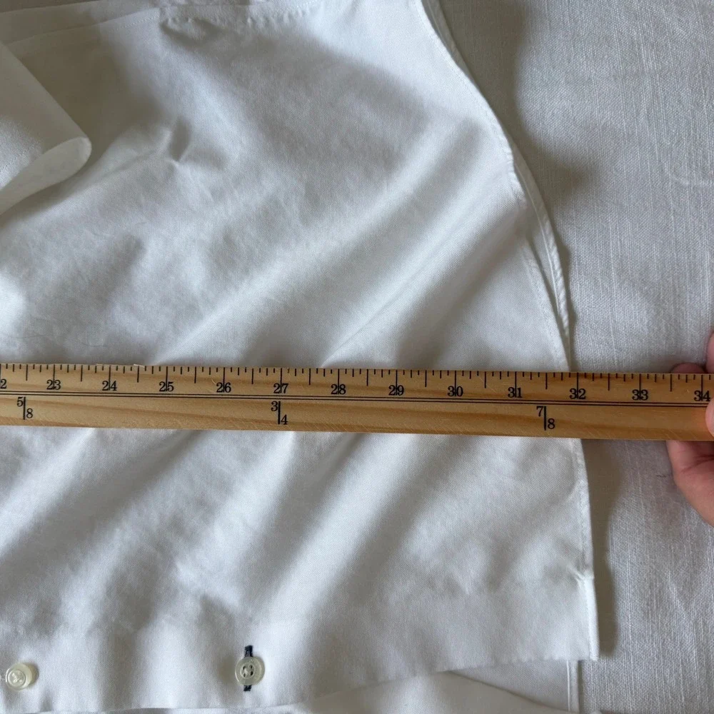 Banana Republic XL White Non-Iron Cotton Standard Fit Dress Shirt